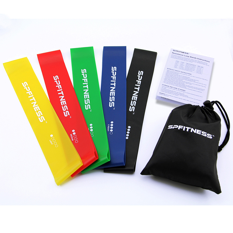 Fitness zu Hause Workout Naturlatex Übungsband Widerstandsbänder Set OEM 5 Pack